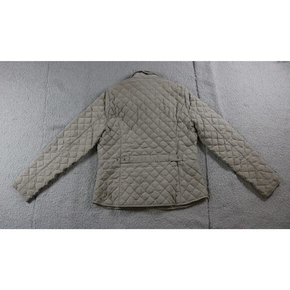 Eddie Bauer Goose Down Jacket Womens Brown Large Quilted Puffer 650 Fill Power - Picture 2 of 11